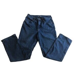 Lee Riders Indigo Jeans Size 10 Blue Denim Classic Fit Mid Rise Flat Front